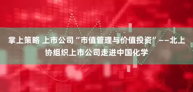 掌上策略 上市公司“市值管理与价值投资”——北上协组织上市公司走进中国化学